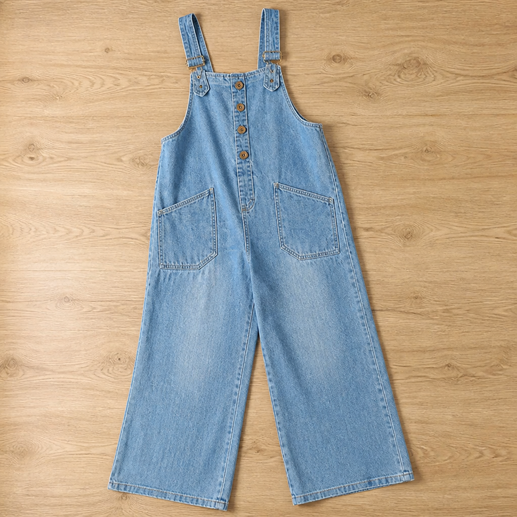 VieraFlex™ Relaxed Denim Jumpsuit — Feel Unstoppable Comfort and Effortless Confidence All Day Long