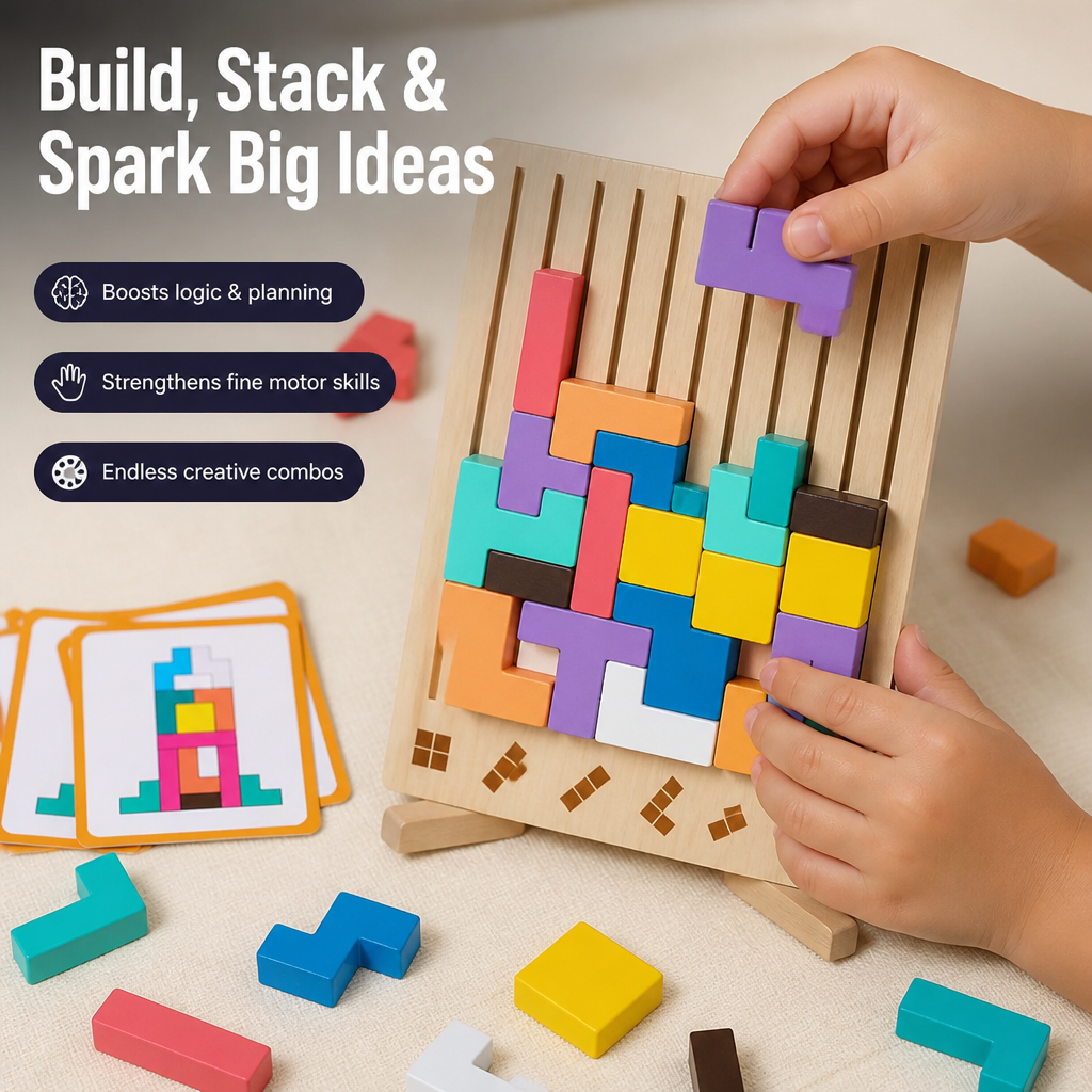 WonderTowers™ — Ignite Brilliant Focus and Creativity with Every Colorful Block Stack