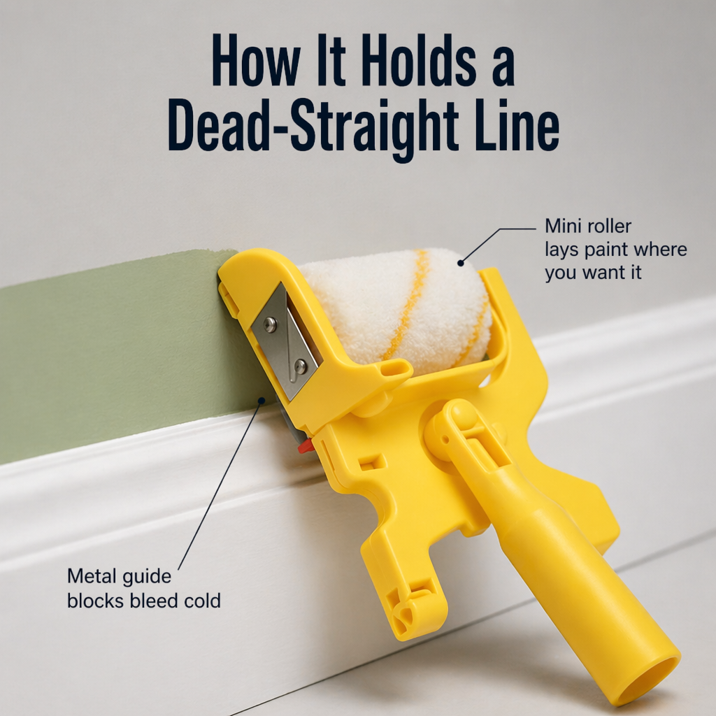 FluxEdge™ Paint Edger — Paint Razor-Sharp Lines Without Tape, Drips, or Touch-Ups