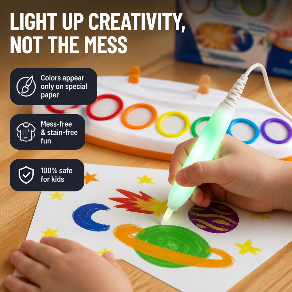 ColorFlick™ — Ignite Their Imagination with Mess-Free Masterpieces and Total Peace of Mind