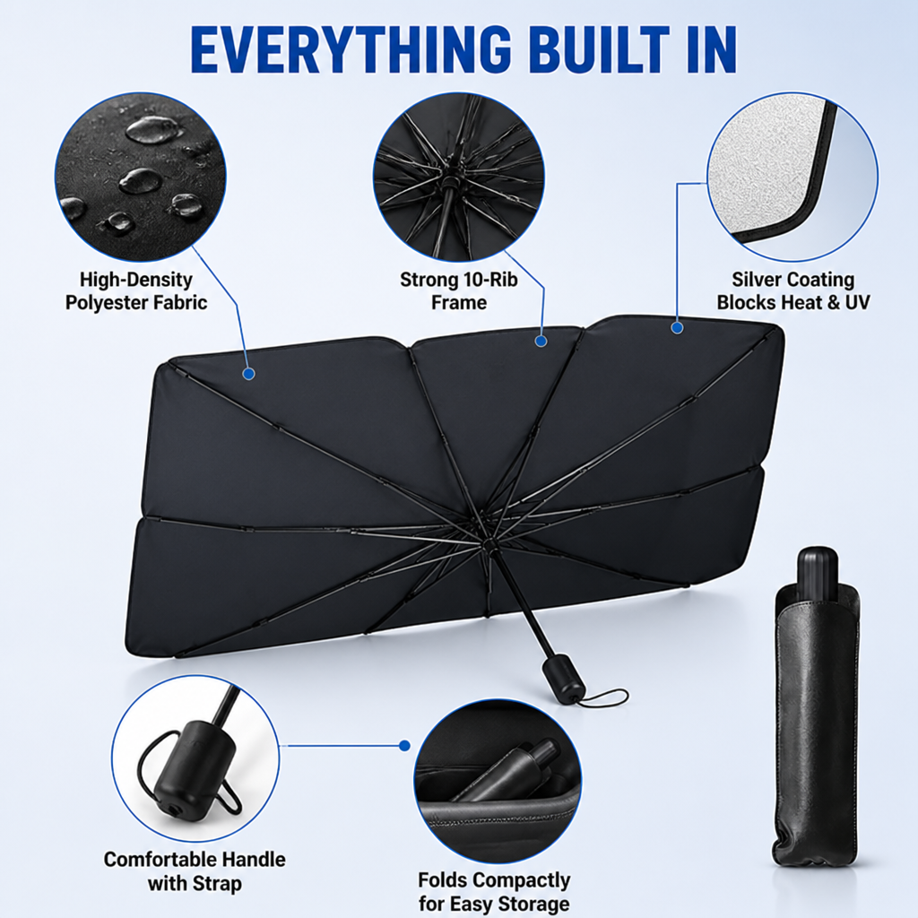 ShadeShield™ — Step Into Instant Coolness and Save Your Car from Sun Damage