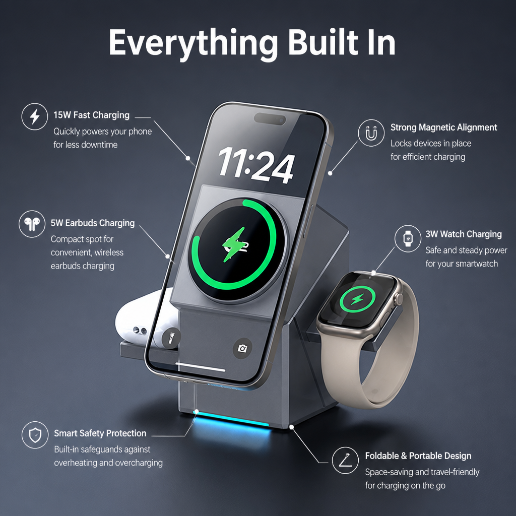 FluxCharge™ — Instantly Power Every Device Without the Clutter or Chaos