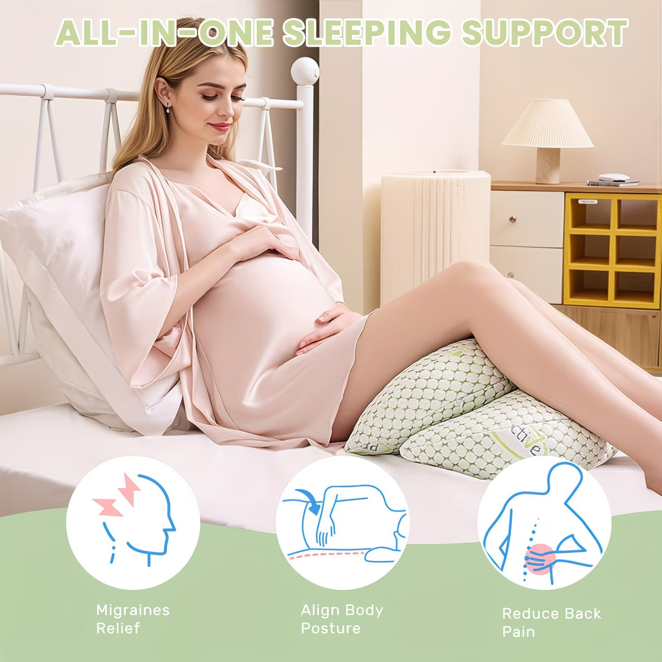 H-Shaped Pregnancy and Nursing Pillow for Comfort