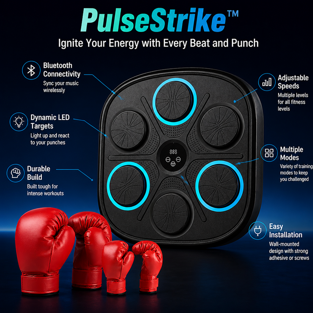 PulseStrike™ — Ignite Your Energy with Every Beat and Punch