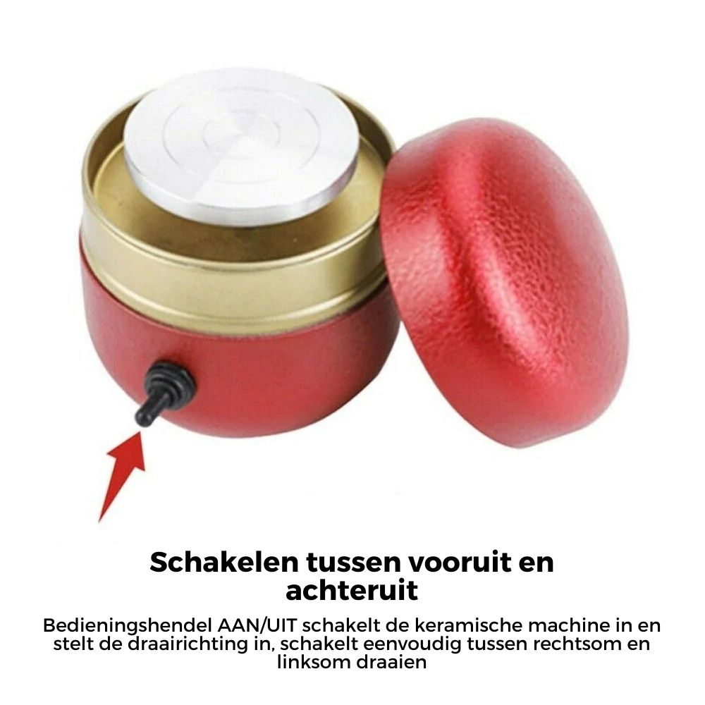 ClayMuse™ Mini Pottery Wheel — Unleash Your Inner Artist with Silent, Safe, and Effortless Creativity