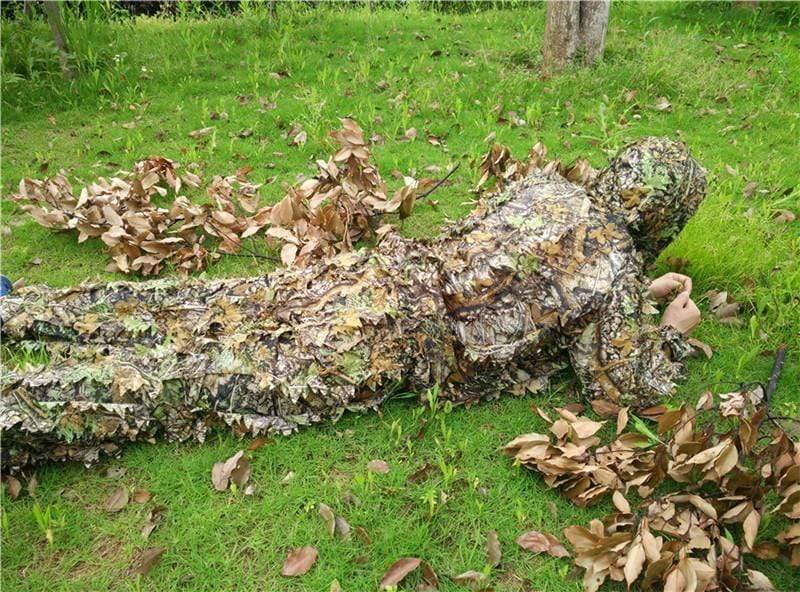 Ghillie Suit with 3D Leafy Camouflage for Hunting and Wildlife Observation