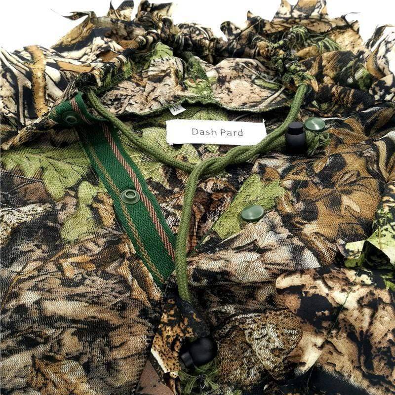 Ghillie Suit with 3D Leafy Camouflage for Hunting and Wildlife Observation