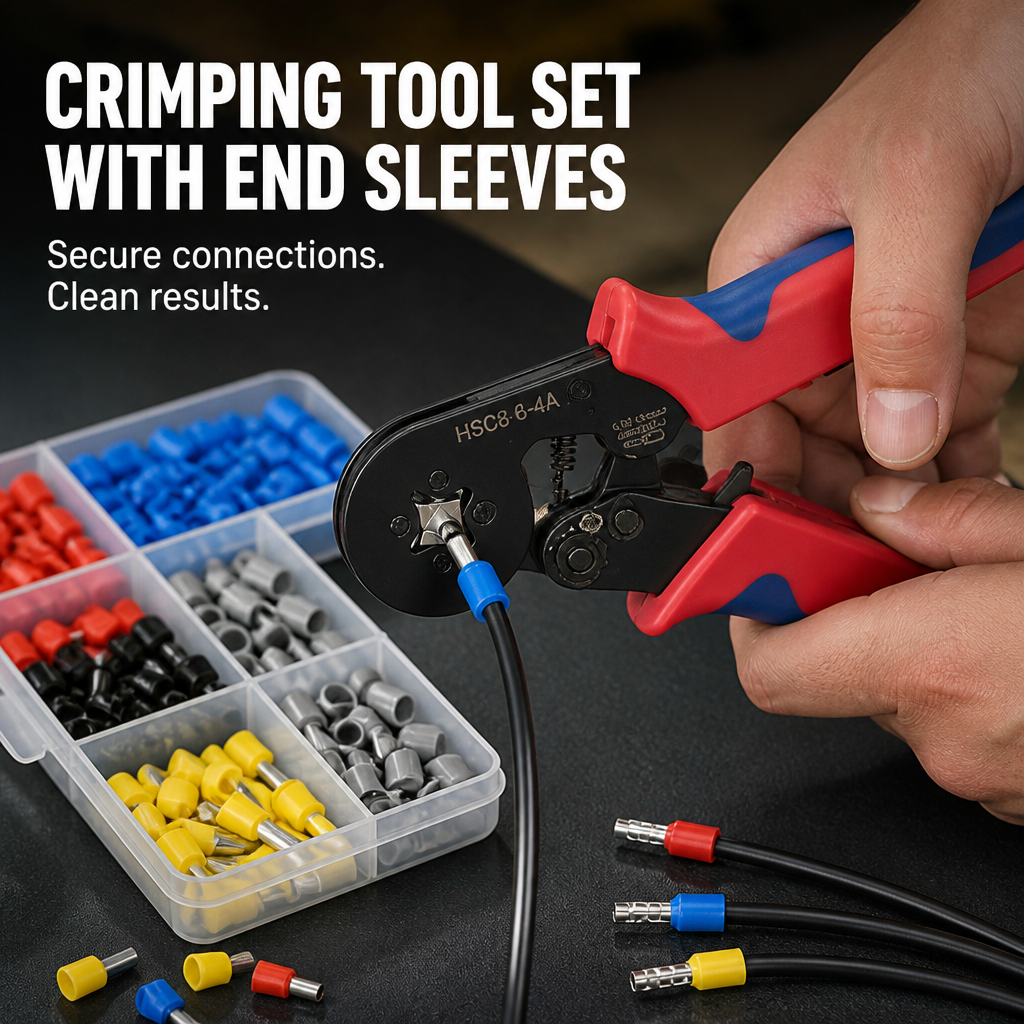 Crimping Tool Set with End Sleeves