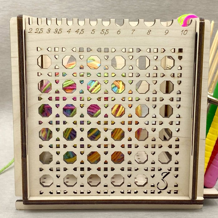 Tangle-Free Crafting Joy | Storage for Needles Scissors Supplies | Seamless Thread Movement Without Snags | KnitNest