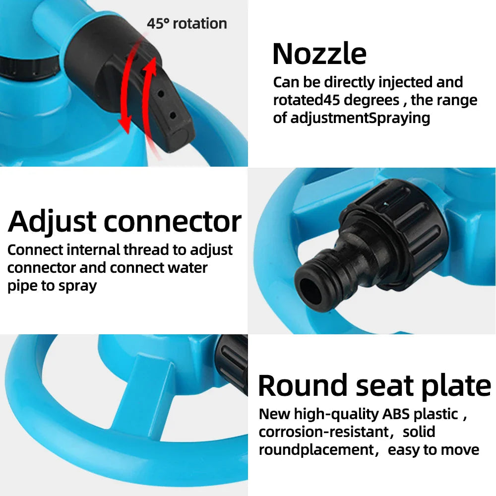360-Degree Garden Sprinkler for Lush Green Lawn Without Brown Patches