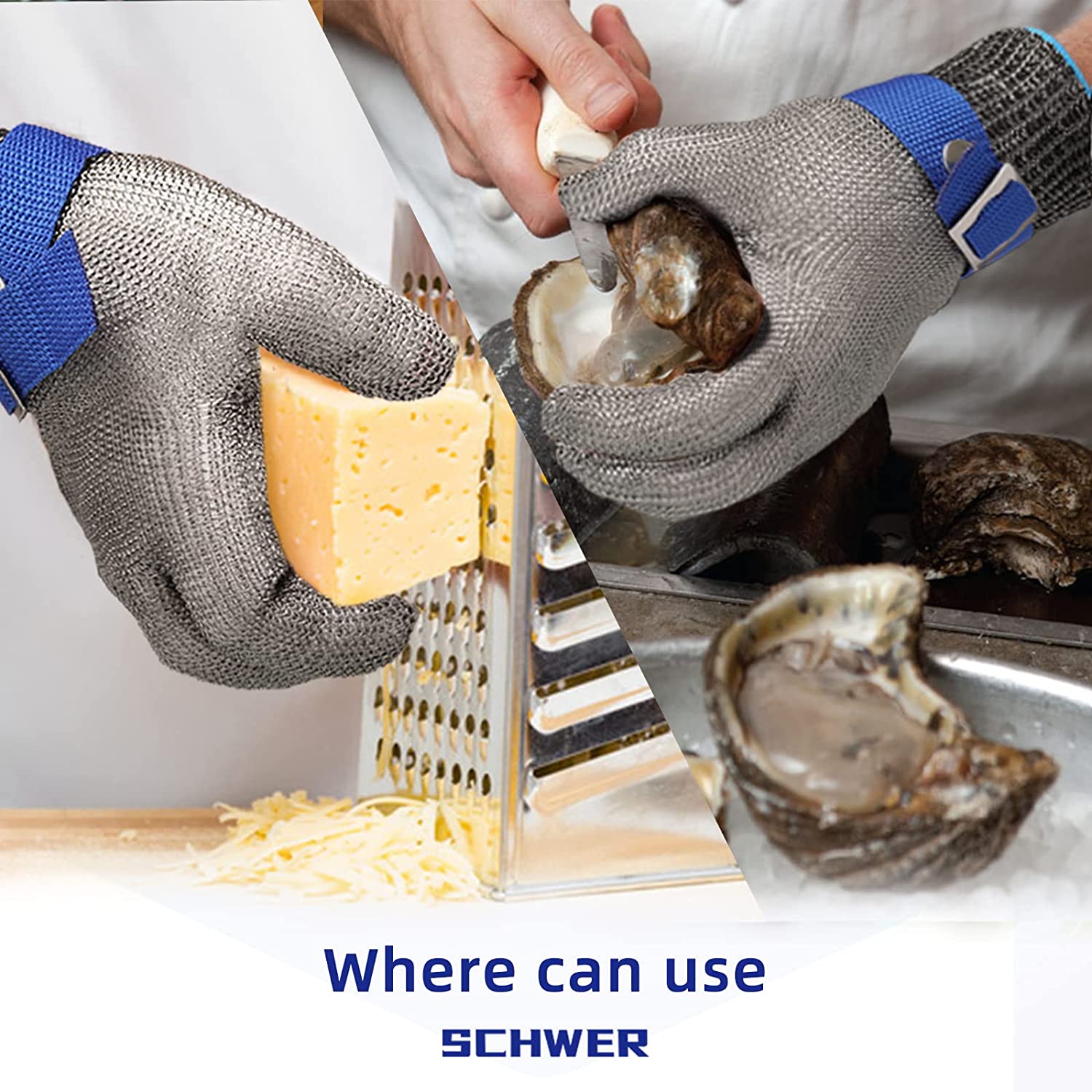 Stainless Steel Cut-Resistant Glove for Food Safety