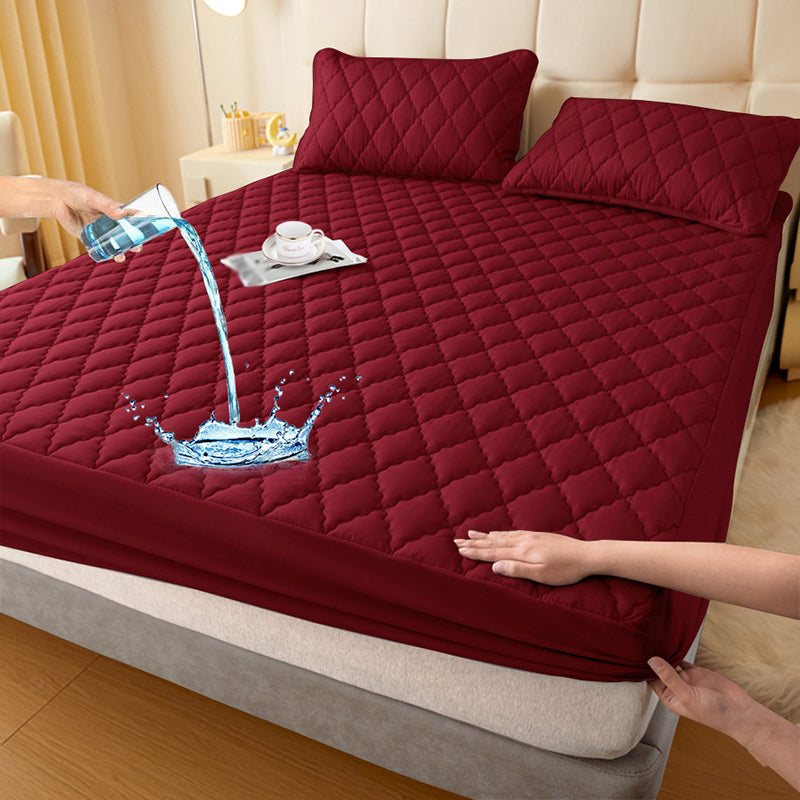 FortiRest™ Bedding Set — Sleep Soundly with Plush, Waterproof Protection That Never Shifts