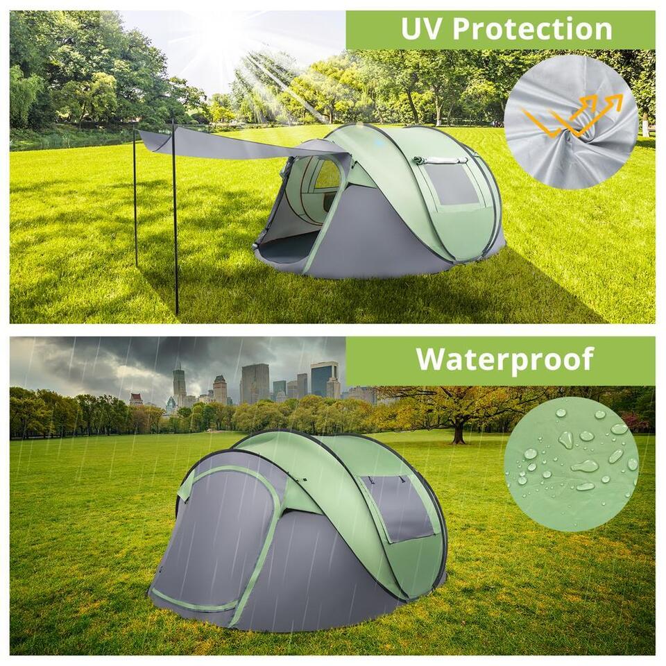 Waterproof Pop-Up Tent for 4 People - Automatic Assembly