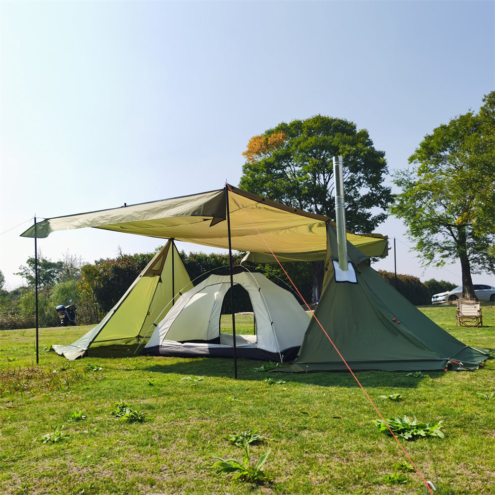 Windproof Tent for Camping and Outdoor Use with Stove Jack – 4 Seasons