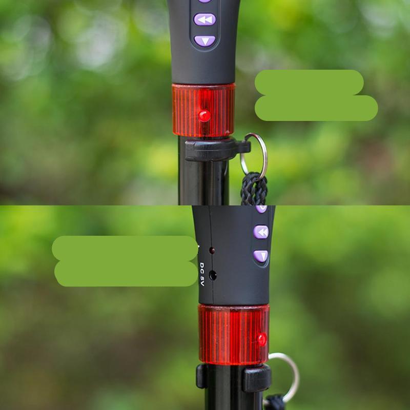 Adjustable Outdoor Walking Sticks with LED Lights for Hiking and Fitness