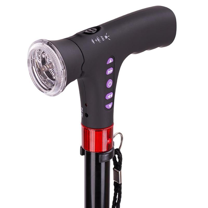 Adjustable Outdoor Walking Sticks with LED Lights for Hiking and Fitness