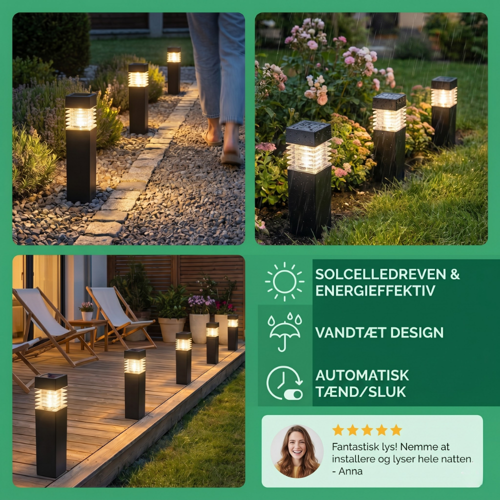 Solar Garden Path Light – Bright Outdoor Lantern