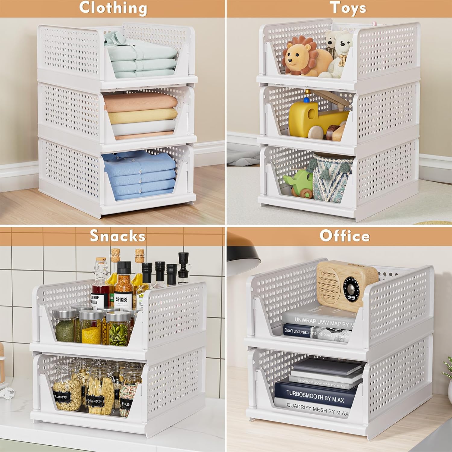Storage Baskets for Closet Organization