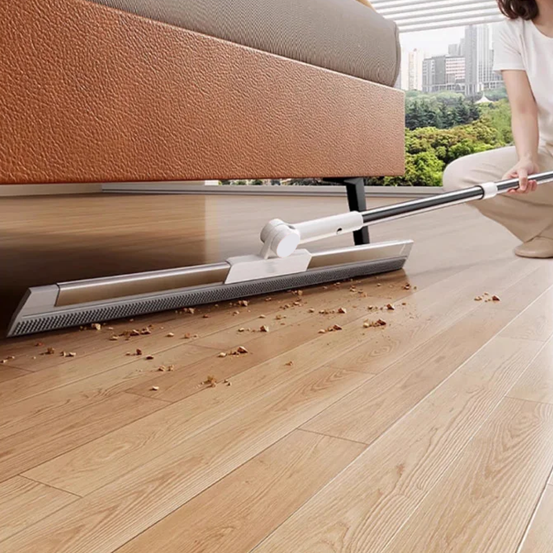 Floor Mop with Rubber Lip and TPE Bristles