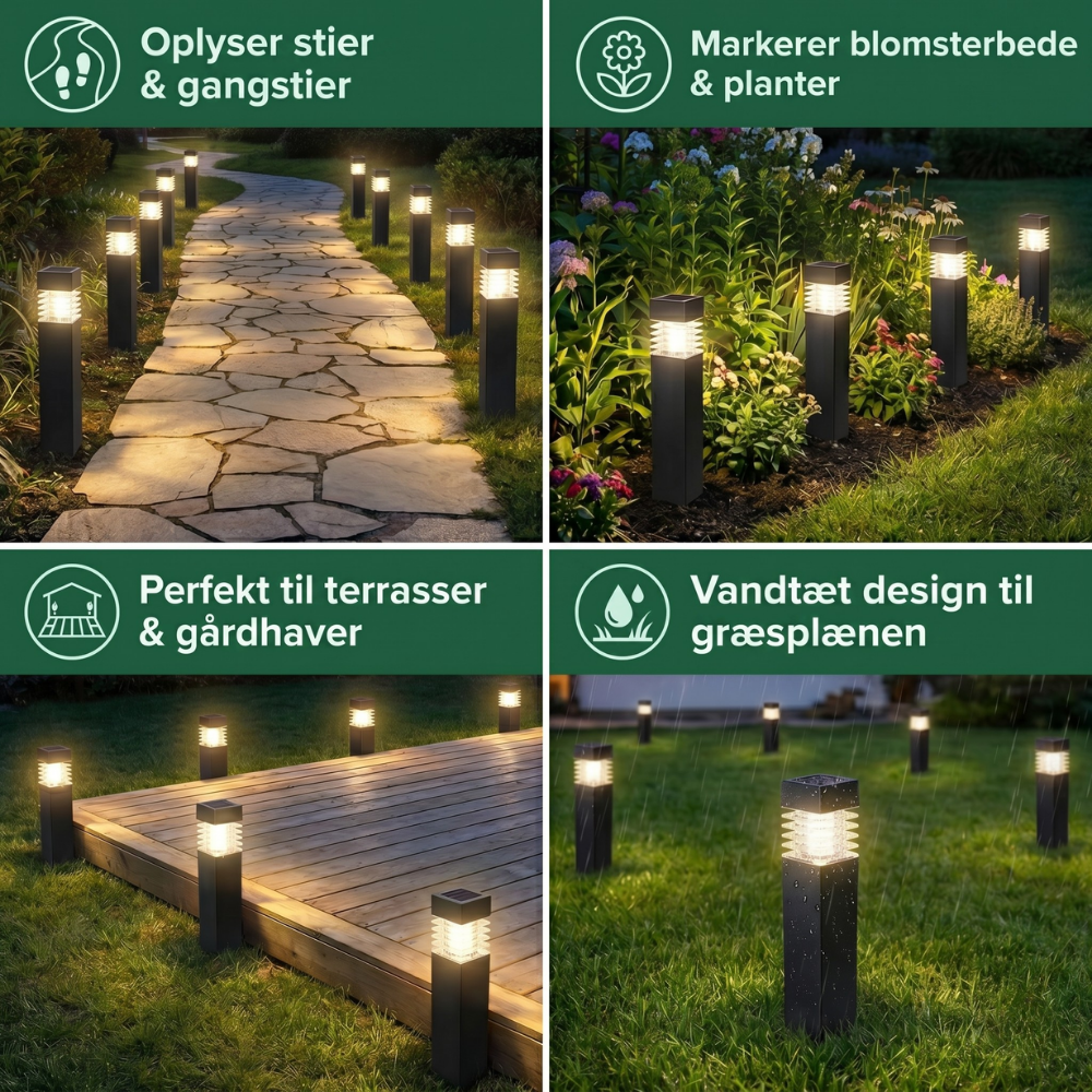 Solar Garden Path Light – Bright Outdoor Lantern