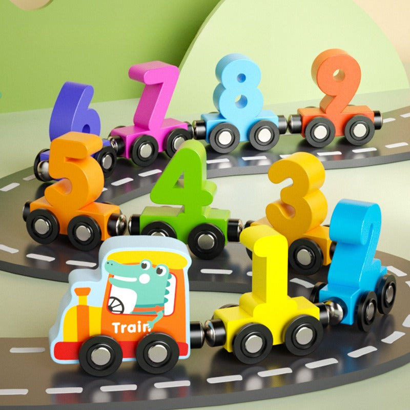 MagnaTrain Number Pull Toy - Engaging Learning Game for Young Math Whizzes