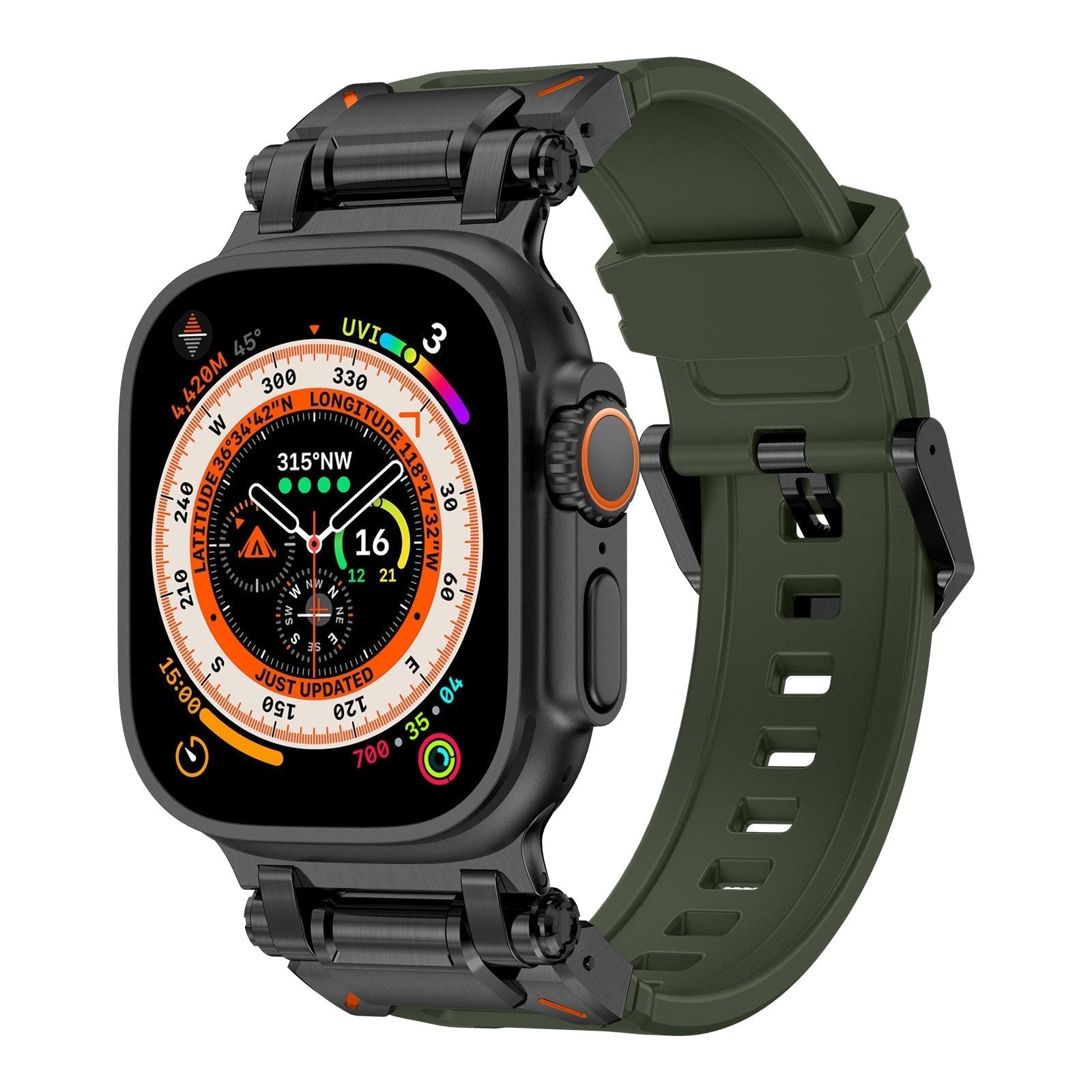 Silicone Strap for Apple Watch - Adventure Style