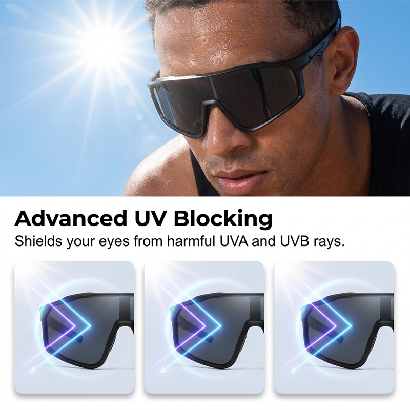 Photochromic Sports Sunglasses with UV Protection