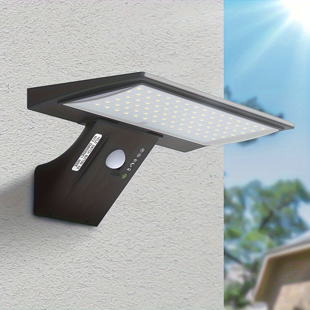 Solar Powered LED Wall Light with Motion Detector & Remote Control