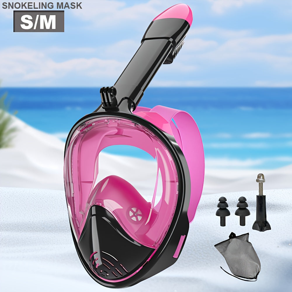 Full Face Snorkel Mask with 180° Visibility