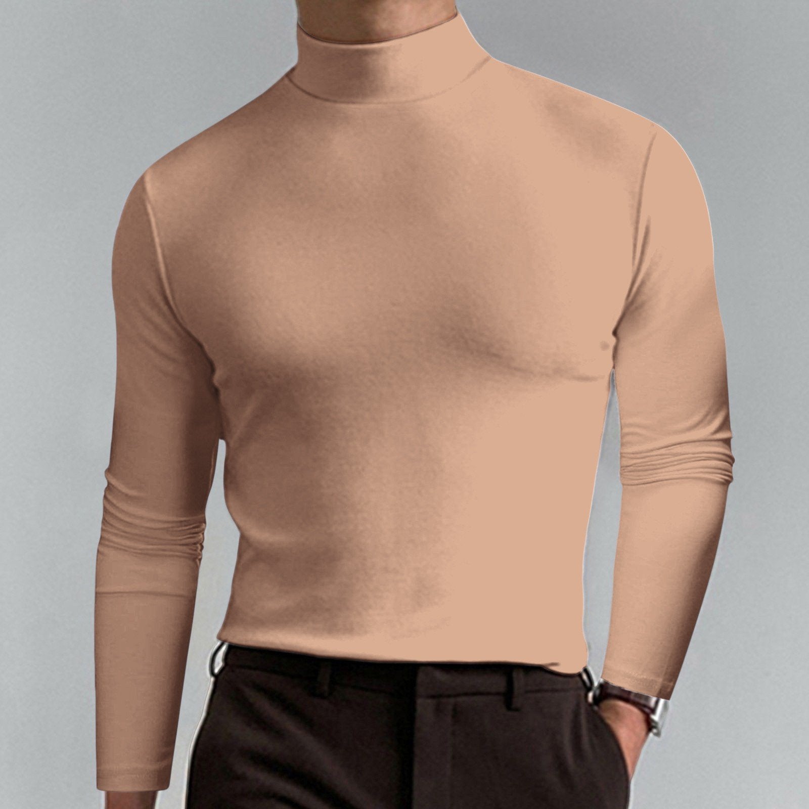 Marsilio™ – Slim-Fit Sculpting Mock Turtleneck for Men
