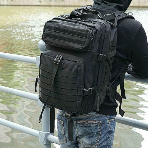 Military-Style Tactical Backpack Bag - 45L Waterproof Capacity