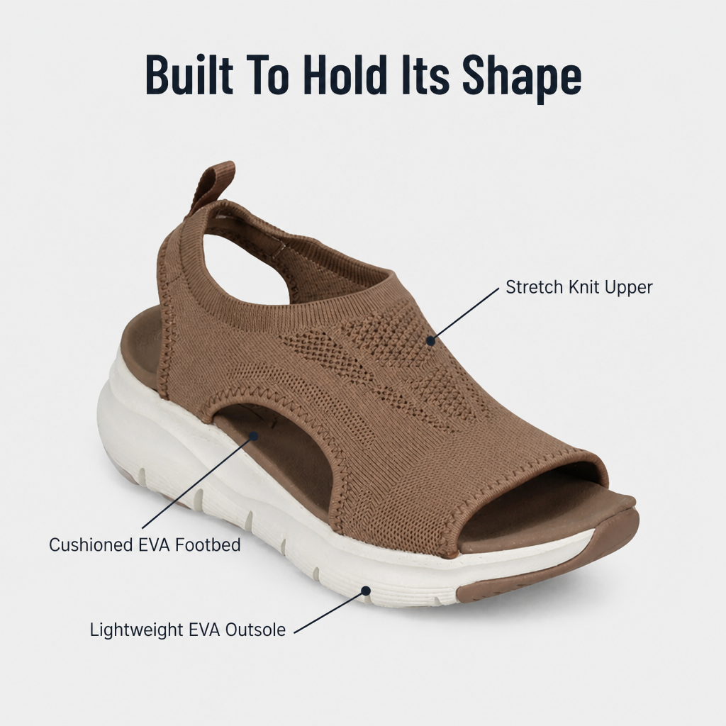 SlingFlexie™ – Breathable Knit Slingback Comfort Sandals with Arch Support
