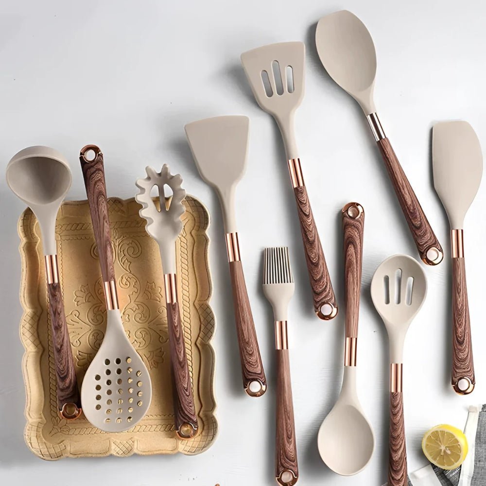 Silicone Kitchen Utensil Set – Scratch-Free Cooking Comfort and Protection