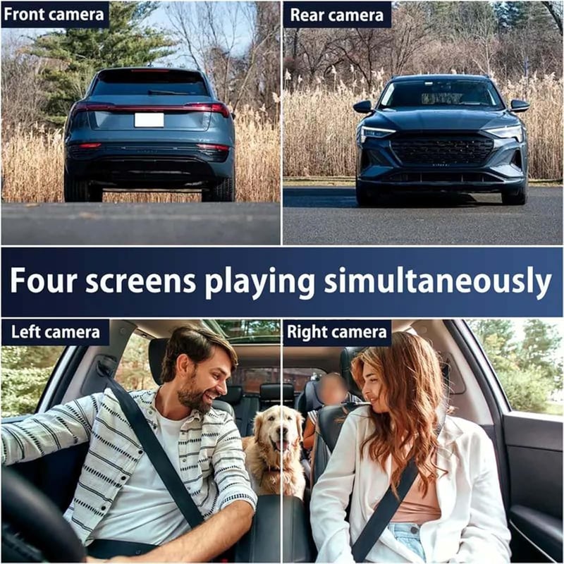 4-Channel Dashboard Camera – Comprehensive Protection for Worry-Free Driving