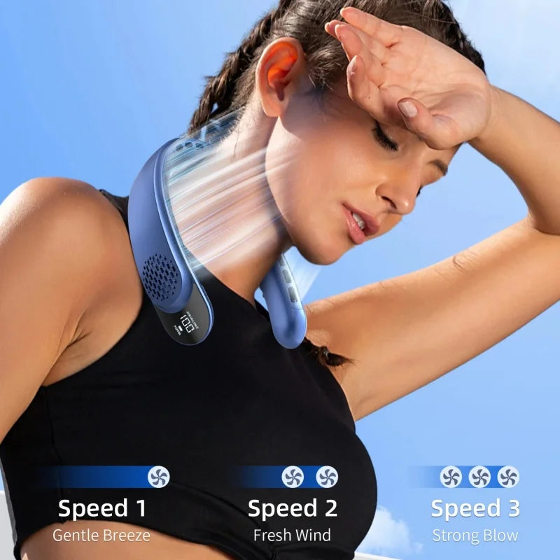 Hands-Free 360° Neck Fan - Cool Breeze Technology