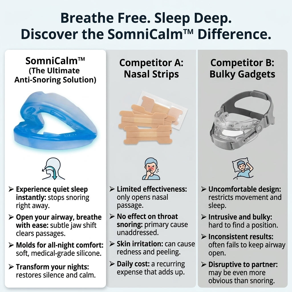 SomniCalm™ — Open Your Airway, Silence the Snore, Sleep Through the Night