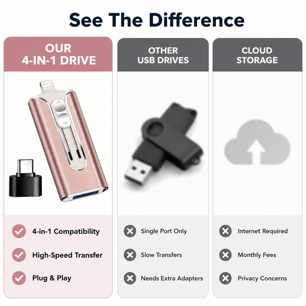 GeniusDrive™ — Instantly Unlock Limitless Storage and Carry Every Memory Everywhere