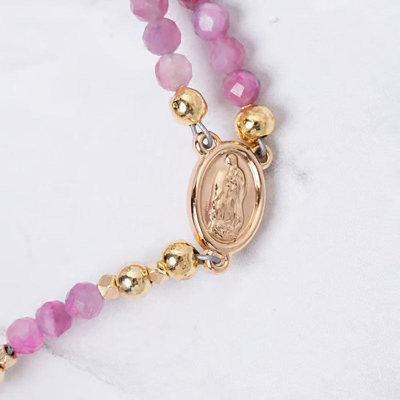 Handcrafted Beaded Prayer Bracelet with Magnetic Clasp