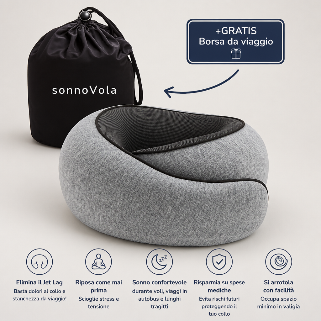 VoyageEase™ Neck Pillow — Arrive Refreshed and Pain-Free, Every Single Trip