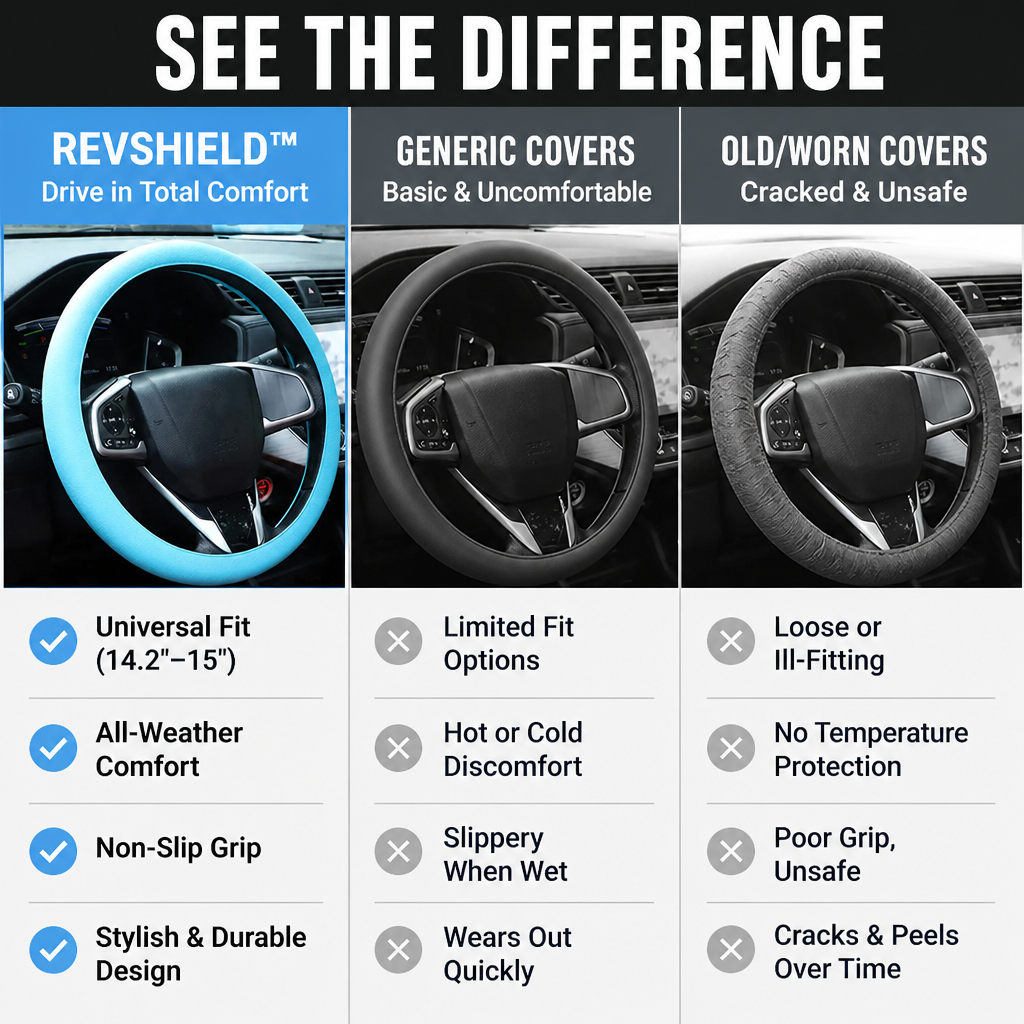 RevShield™ — Drive in Total Comfort and Unshakable Control Every Mile