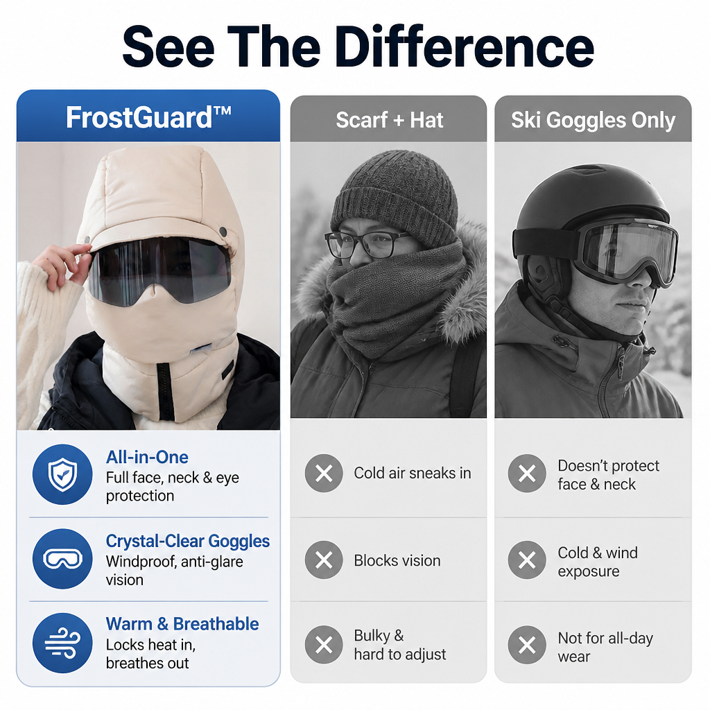 FrostGuard™ — Unstoppable Warmth and Crystal-Clear Vision to Conquer Winter’s Worst