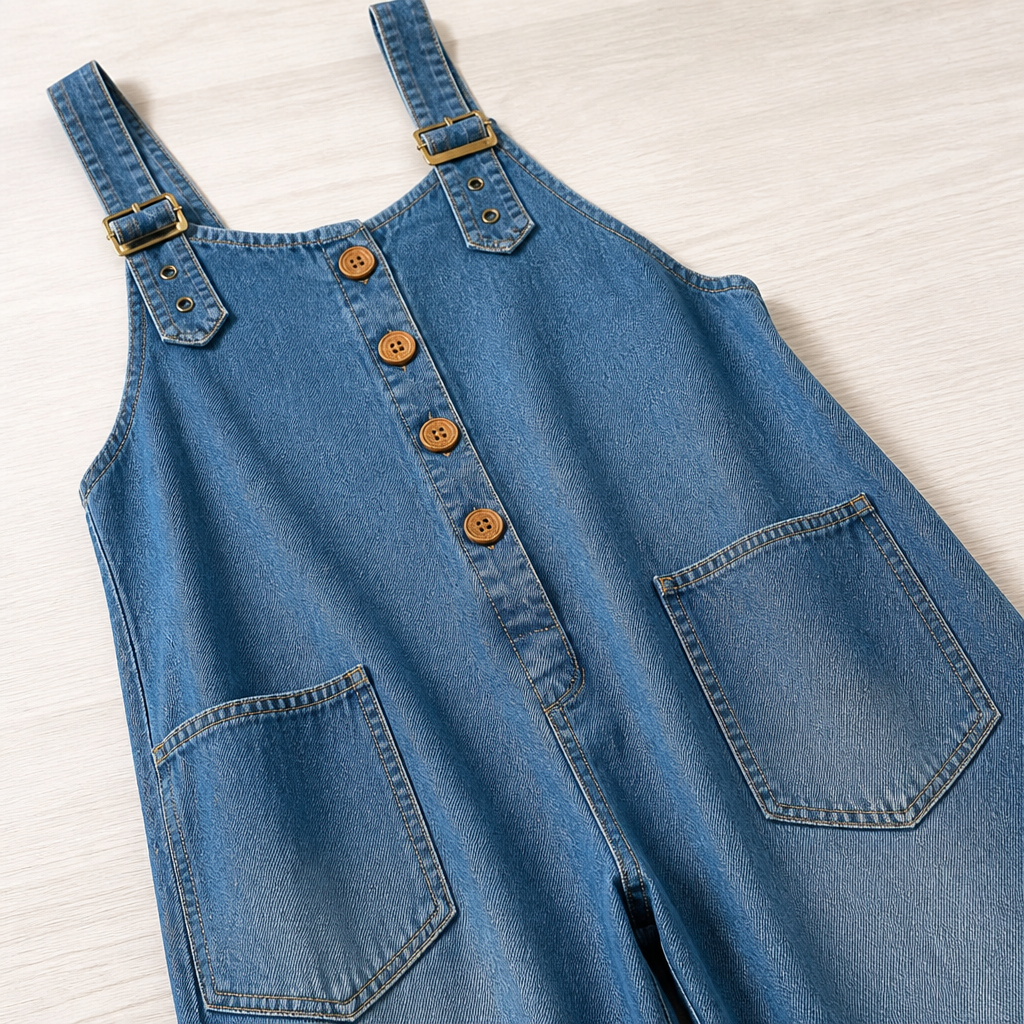 VelaSway™ Casual Denim Jumpsuit — Embrace All-Day Freedom with Flattering, Effortless Style