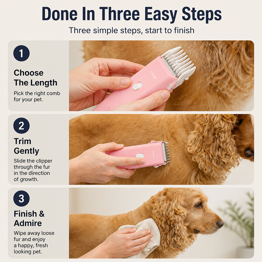 TranquilTrim™ — Turn Grooming Into Calm, Joyful Moments Your Pet Will Love