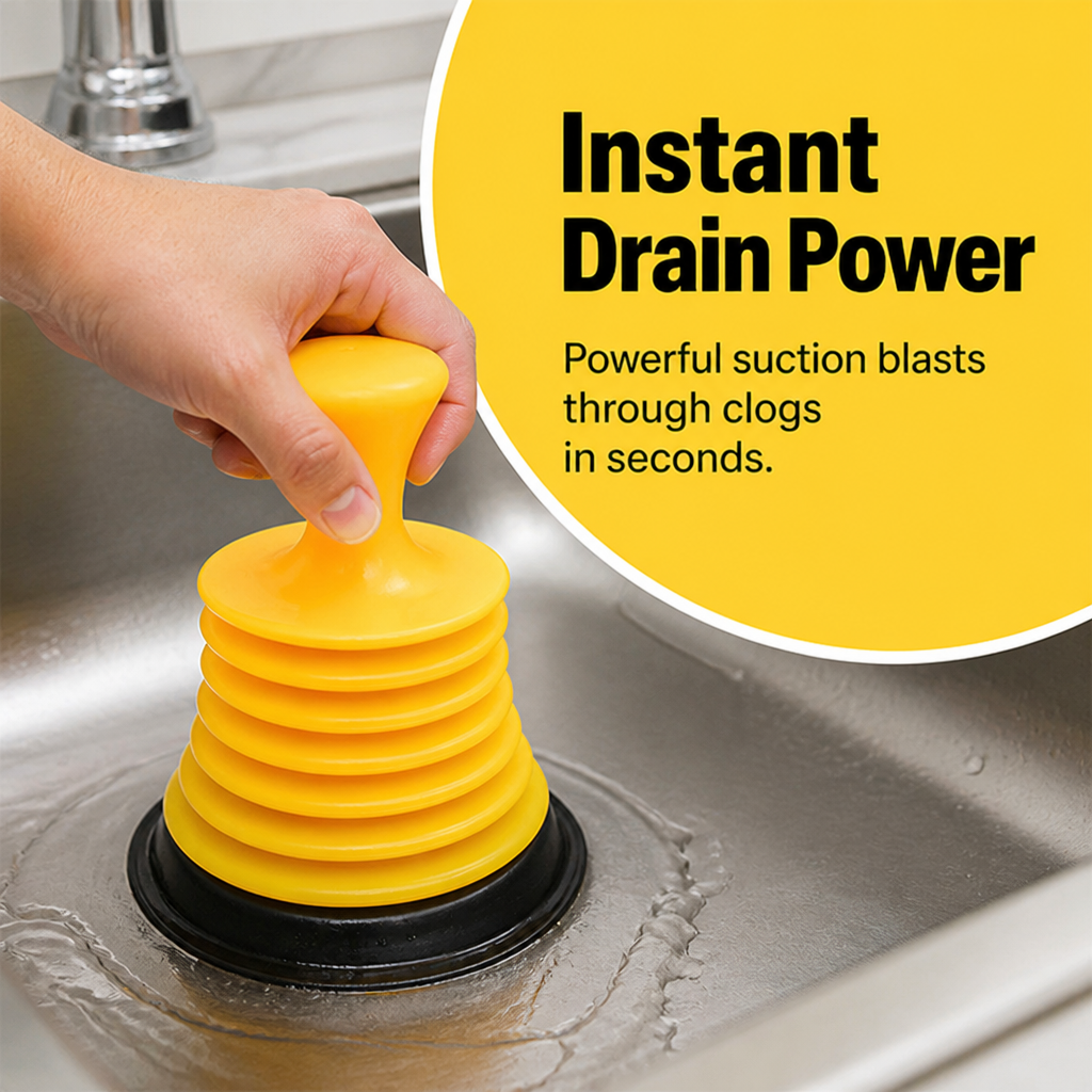 FlowForce™ — Crush Clogs Instantly for Drains That Flow Like New Every Time