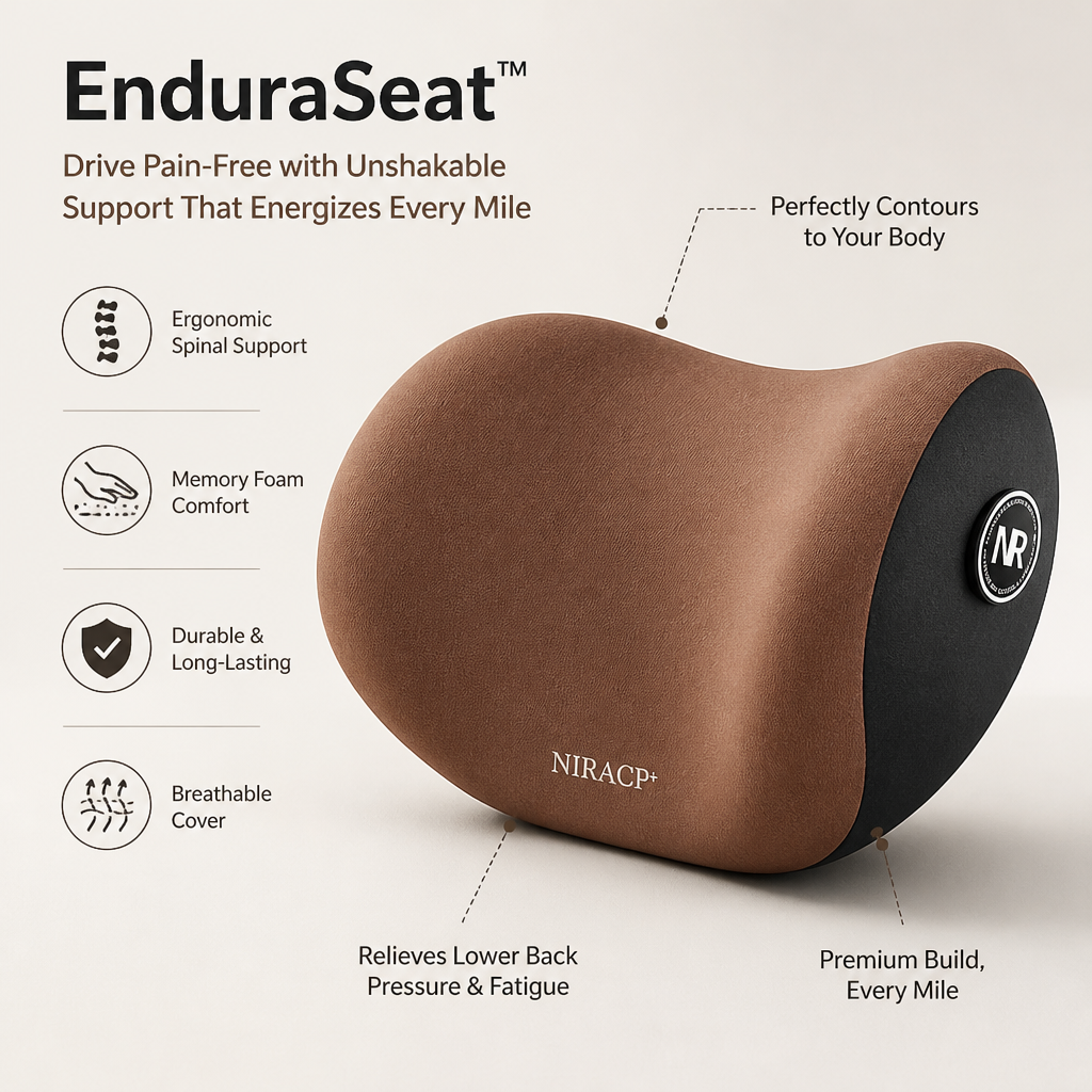 EnduraSeat™ — Drive Pain-Free with Unshakable Support That Energizes Every Mile