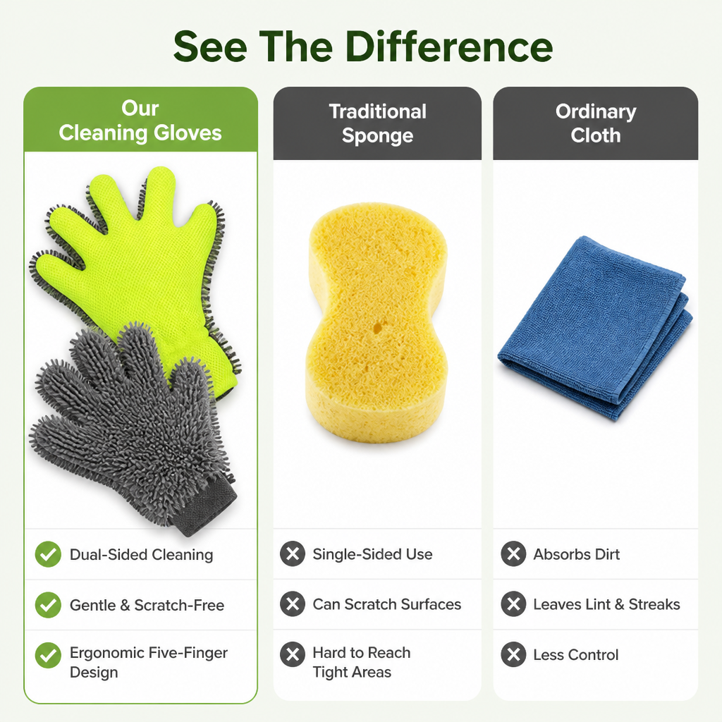 VeloClean™ Gloves — Take Command of Every Curve with Effortless, Showroom-Ready Shine