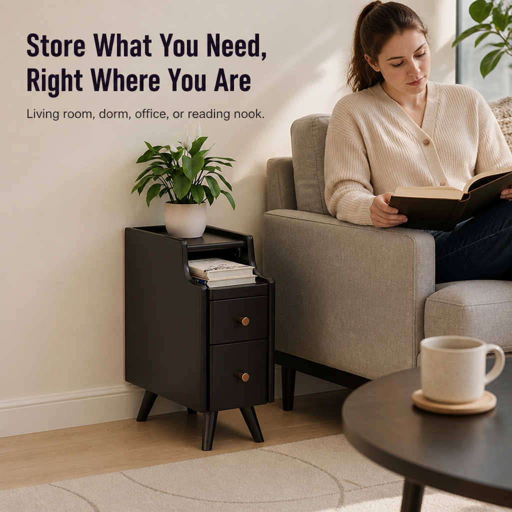 VeroNest™ Bedside Table — Reclaim Your Space and Calm Your Chaos Every Night
