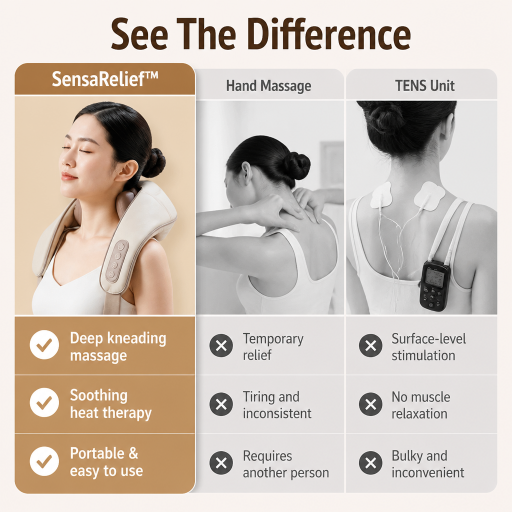 SensaRelief™ — Feel Instant, Deep Relief That Frees You From Neck & Shoulder Pain