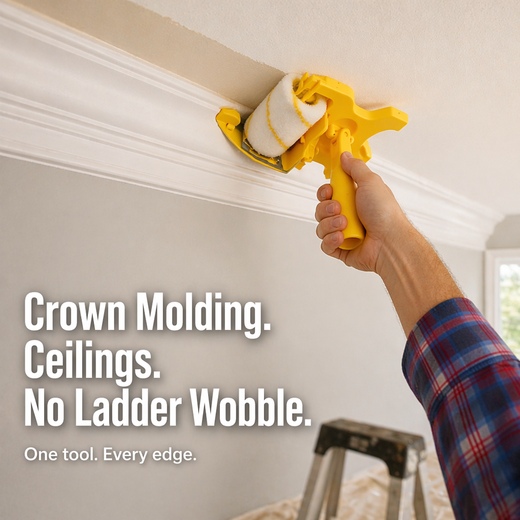 FluxEdge™ Paint Edger — Paint Razor-Sharp Lines Without Tape, Drips, or Touch-Ups