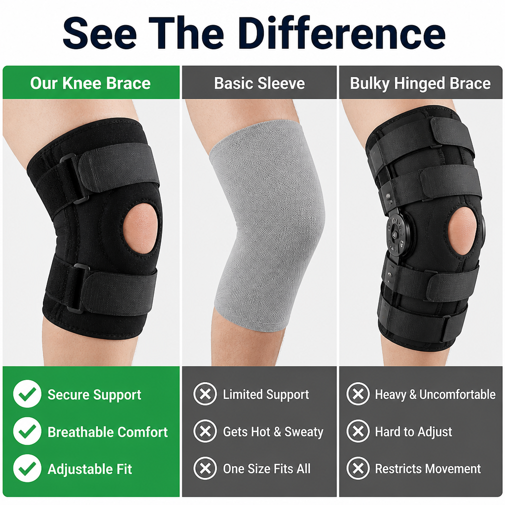 StrideSure™ Knee Stabilizer — Freedom to Move Boldly Without Knee Pain Holding You Back